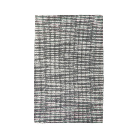 Textured Ultra Plush Wool // Multi-Gray Squares (5' x 8')
