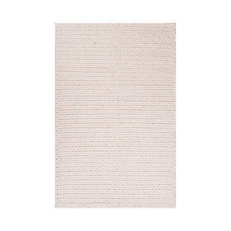 Textured Ultra Plush Wool // Ivory Crisscross (5' x 8')
