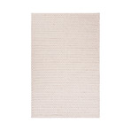 Textured Ultra Plush Wool // Ivory Crisscross (5' x 8')