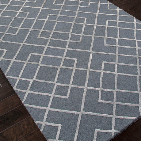 Hand-Tufted Textured Wool/Art Silk // Gray (2' x 3')