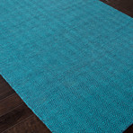 Flat-Weave Soft Hand Wool // Water Blue (5' x 8')