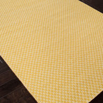 Flat-Weave Soft Hand Wool // Yellow (5' x 8')