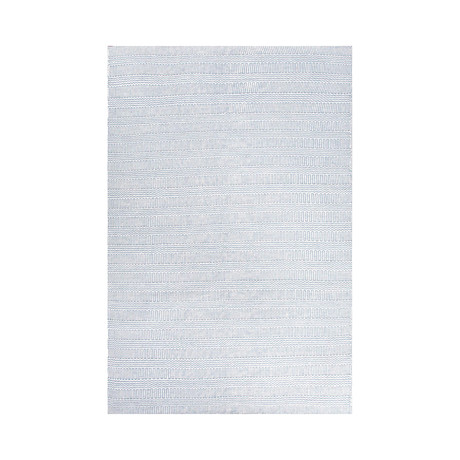Flat-Weave Soft Hand Wool // Patterned Ivory (5' x 8')