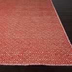 Flat-Weave Soft Hand Wool // Red (5' x 8')