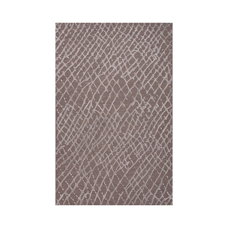 Hand-Tufted Lustrous Finish Wool // Art Silk Gray (5' x 8')