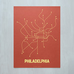 Philly Screen Print (Old Green + Navy)