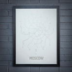 Moscow Screen Print (Navy + Gold)