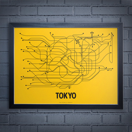 Tokyo Screen Print (Yellow + Black)