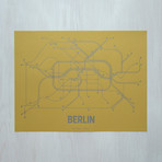Berlin Screen Print (Coral + Navy)