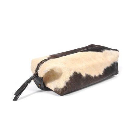 Cowhide Leather Dopp Kit Bag // Eli