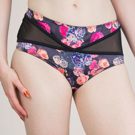 Anastasia Russian Floral High Waist Brief (Extra Small)