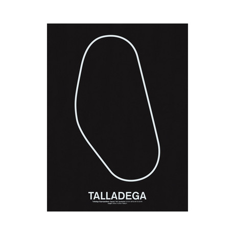 Talladega Superspeedway Screenprint