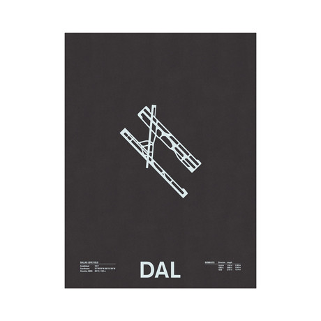 DAL // Dallas Love Field Screenprint