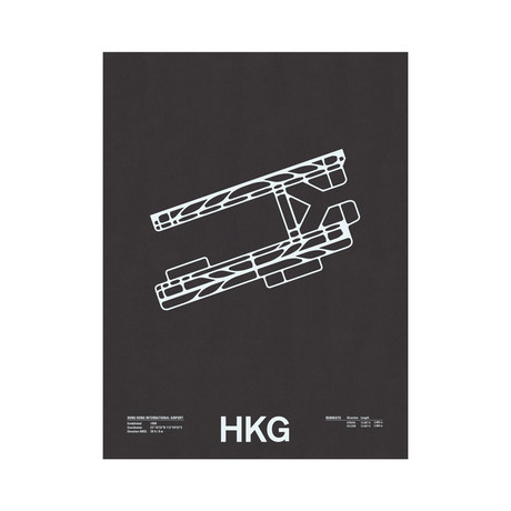HKG // Hong Kong International Airport Screenprint