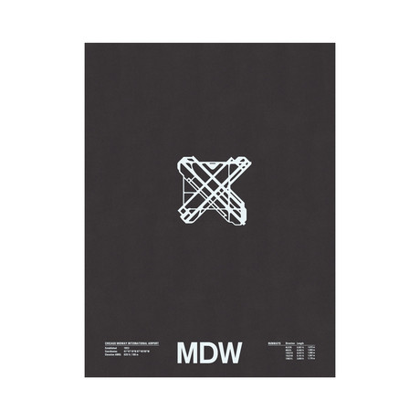 MDW // Chicago Midway International Airport Screenprint