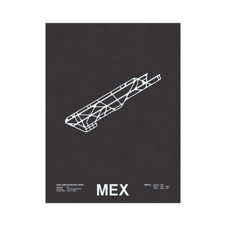 MEX // Benito Juarez International Airport Screenprint