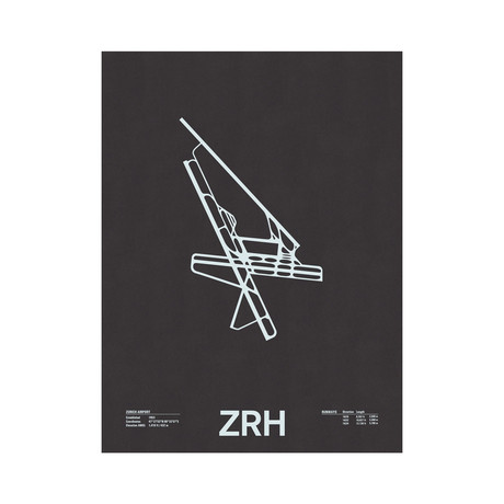 ZRH // Zurich Airport Screenprint