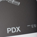 PDX // Portland International Airport Screenprint