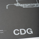 CDG // Paris-Charles De Gaulle Airport Screenprint