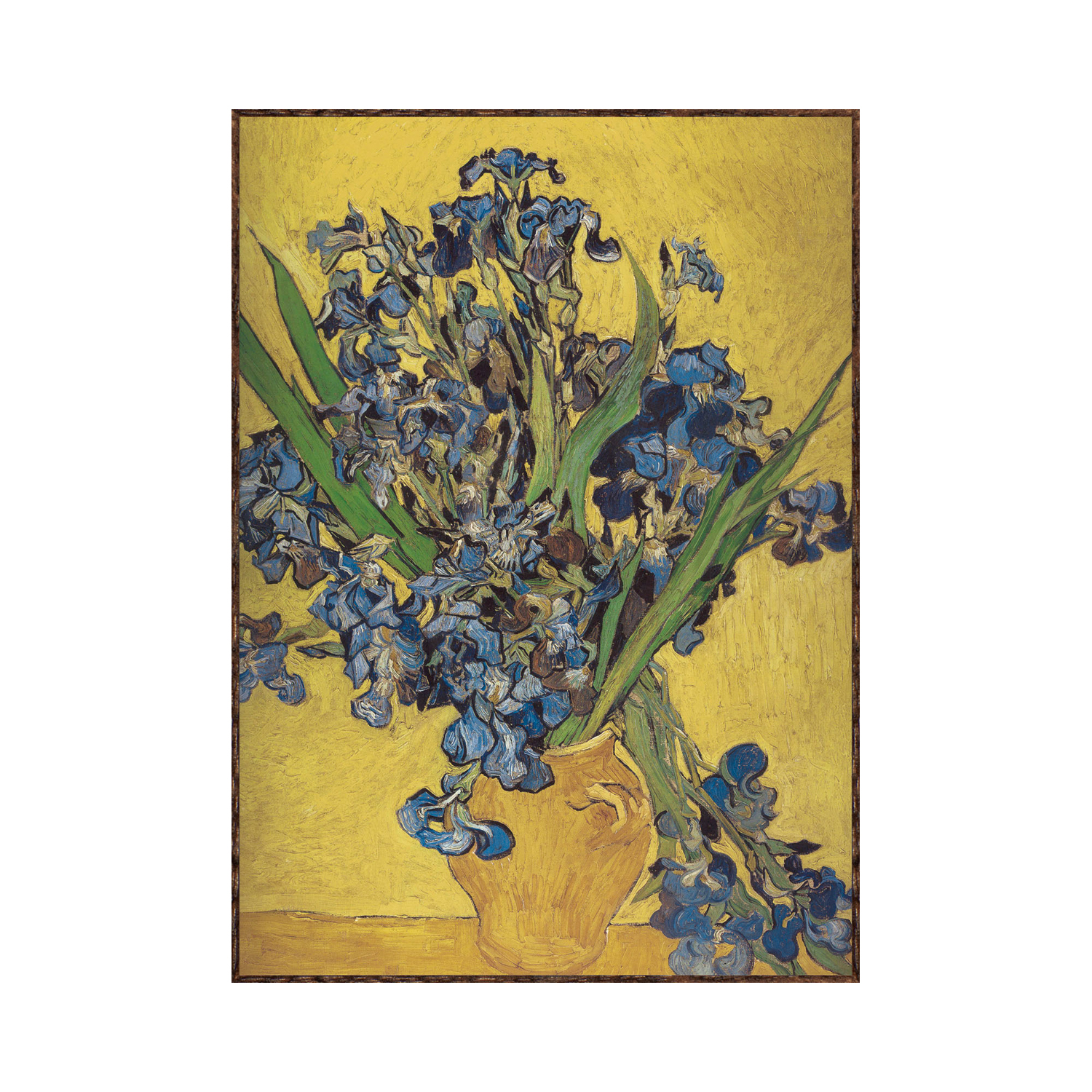 Irises In Vase Van Gogh Touch Of Modern