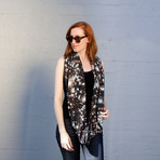 Oversized Starry Night Circle Scarf