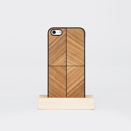 Wooden Snap-On Cover // Inlays Vortex (iPhone 4/4s)