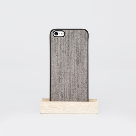 Wooden Snap-On Cover // Grey (iPhone 4/4s)