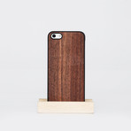 Wooden Snap-On Cover // Black (iPhone 4/4s)