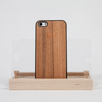 Wooden Snap-On Cover // Black (iPhone 4/4s)