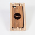 Wooden Snap-On Cover // Black Parquet (iPhone 4/4s)