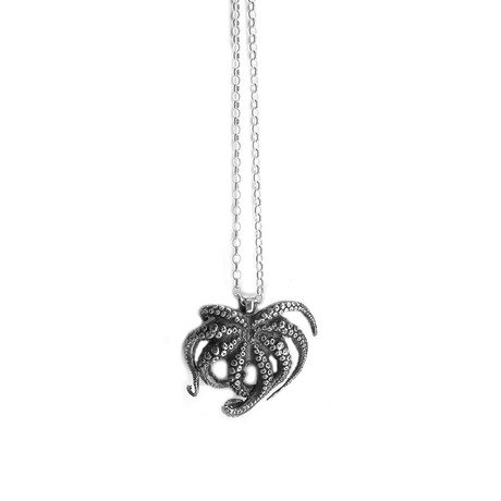 Octopus Pendant (Silver)