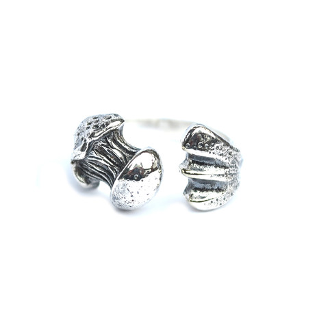 Silver Femur Bone Ring