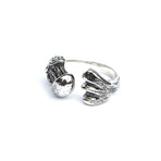 Silver Femur Bone Ring