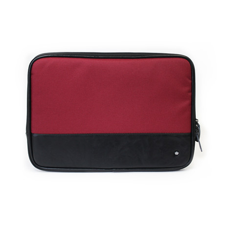 Primary Collection // Slip Laptop Sleeve // Black & Burgundy (13" Macbook Pro/Air)