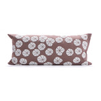 Flower Pillow Cover // Beige (24''L x 12''H)