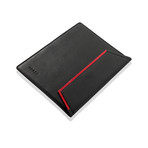 Bolzano // iPad Leather Sleeve (Black + Red)