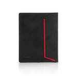 Bolzano // iPad Leather Sleeve (Black + Red)