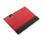 Palermo // iPad Leather Sleeve (Red + Black)