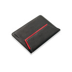 Bolzano // iPad Mini Leather Sleeve (Black + Red)