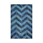 Duke Overdyed Style Tufted Area Rug // Blue (5'L x 8'W)