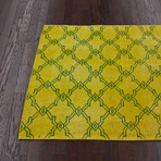 Bold Overdye Trellis // Yellow (4'L x 6'W)