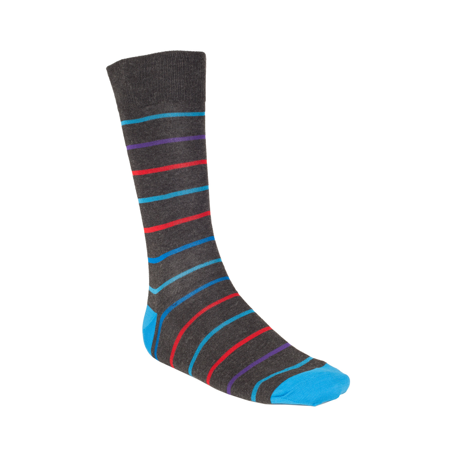 Thin Multi Stripe Sock // 2 Pairs (Black) - Socks By Papi - Touch of Modern
