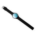 Misfit Shine Activity Monitor & Leather Band // Topaz (Black Leather)