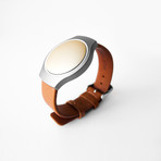 Misfit Shine Activity Monitor & Leather Band // Champagne (Black Leather)
