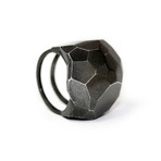 Faceted Boulder Ring // Black (Size 4)