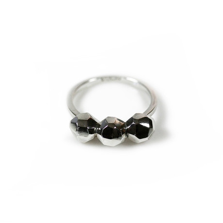 Triple Facets Ring // Silver (Size 4)