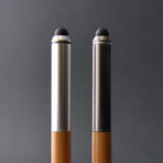 Eco-Essential Silver Pen + Black Pen // Pen Set x 2