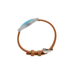 Misfit Shine Activity Monitor & Leather Band // Topaz (Black Leather)