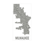 Urban Neighborhood Print // Milwaukee (White)