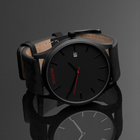 MVMT Watch // Black Face + Black Leather - MVMT Watches - Touch of Modern